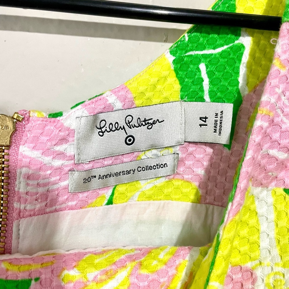 Lilly Pulitzer For Target 20th Anniversary Women's Fan Dance Shift Dress Sz‎ 14 - Picture 8 of 9